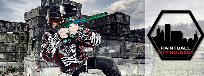 Paintball v Holešově na 3 hodiny a 50 kuliček