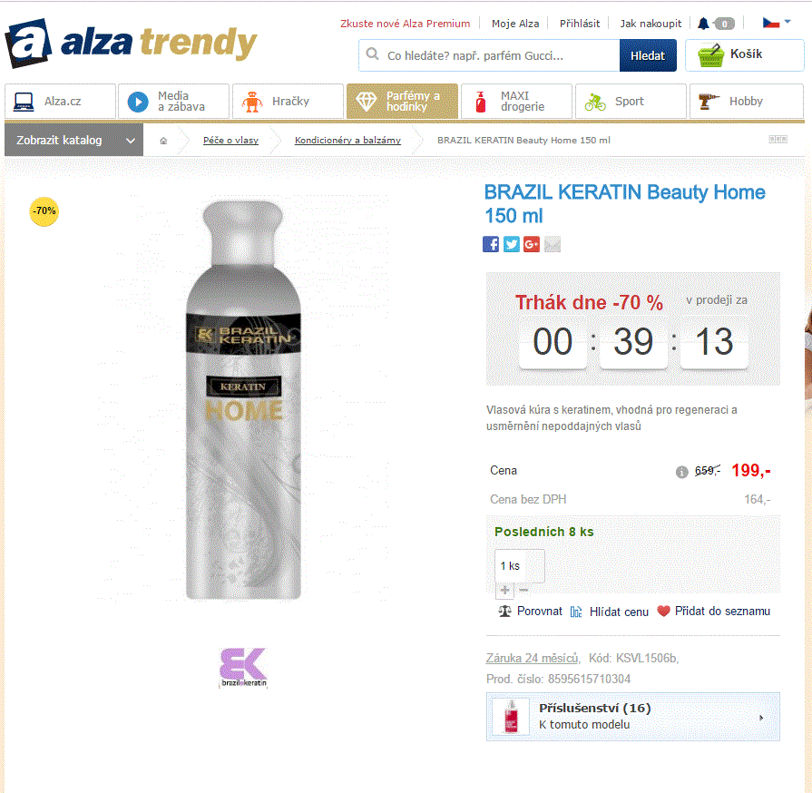 Brazil Keratin - Vlasová kúra 150 ml