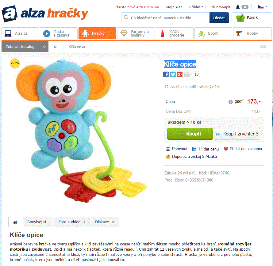 Interaktivní klíče Opice