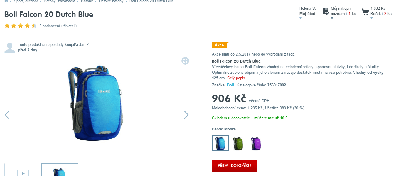 Dětské batohy Boll Falcon 20