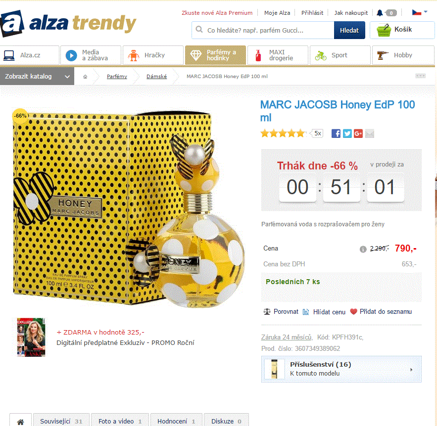Marc Jacobs Honey parfémovaná voda 100 ml