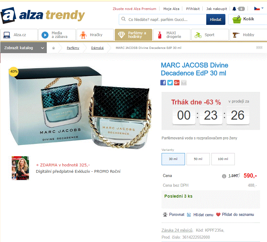 Marc Jacobs Divine Decadence EdP 30 ml