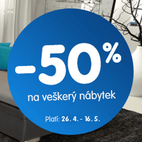 Okay sleva 50% na nábytek