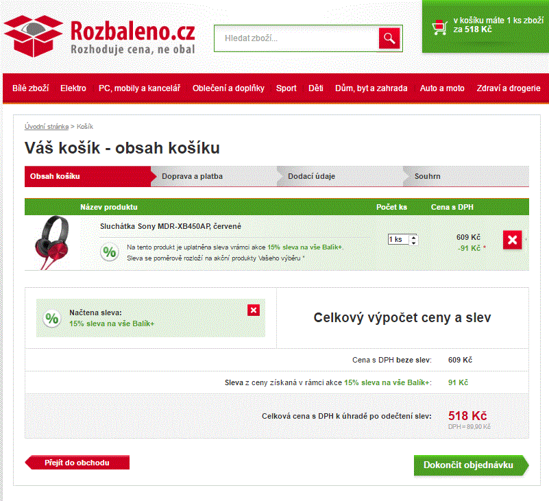 Sluchátka Sony MDR-XB450AP, červené
