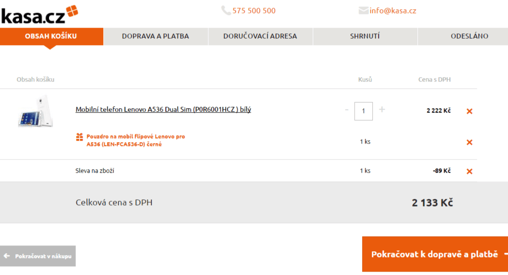Lenovo A536, 4x 1,3 GHz, 1GB RAM, 5"
