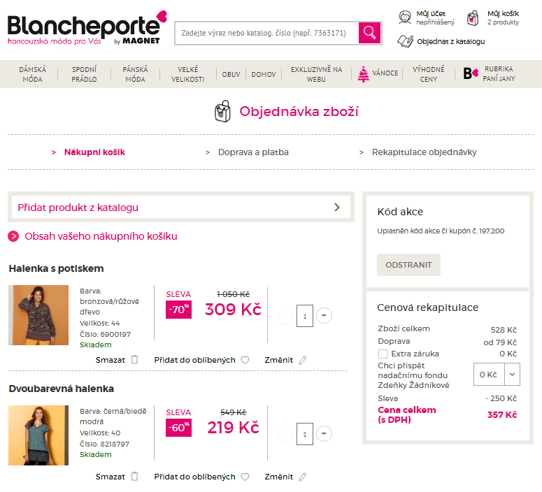 Blancheporte.cz - výprodej slevy až 70%