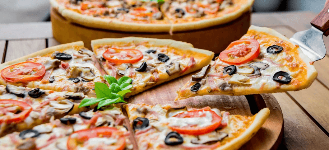 2× pizza o průměru 33 cm