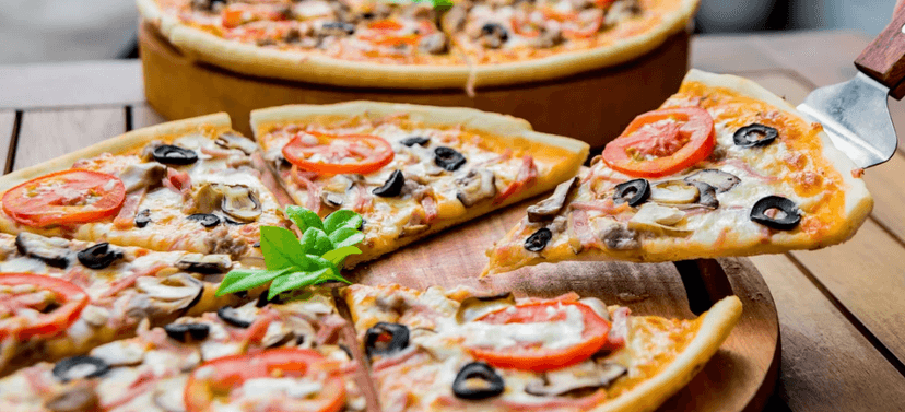 2× pizza o průměru 33 cm