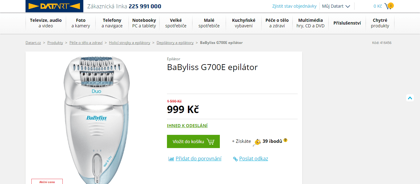 Epilátor BaByliss G700E