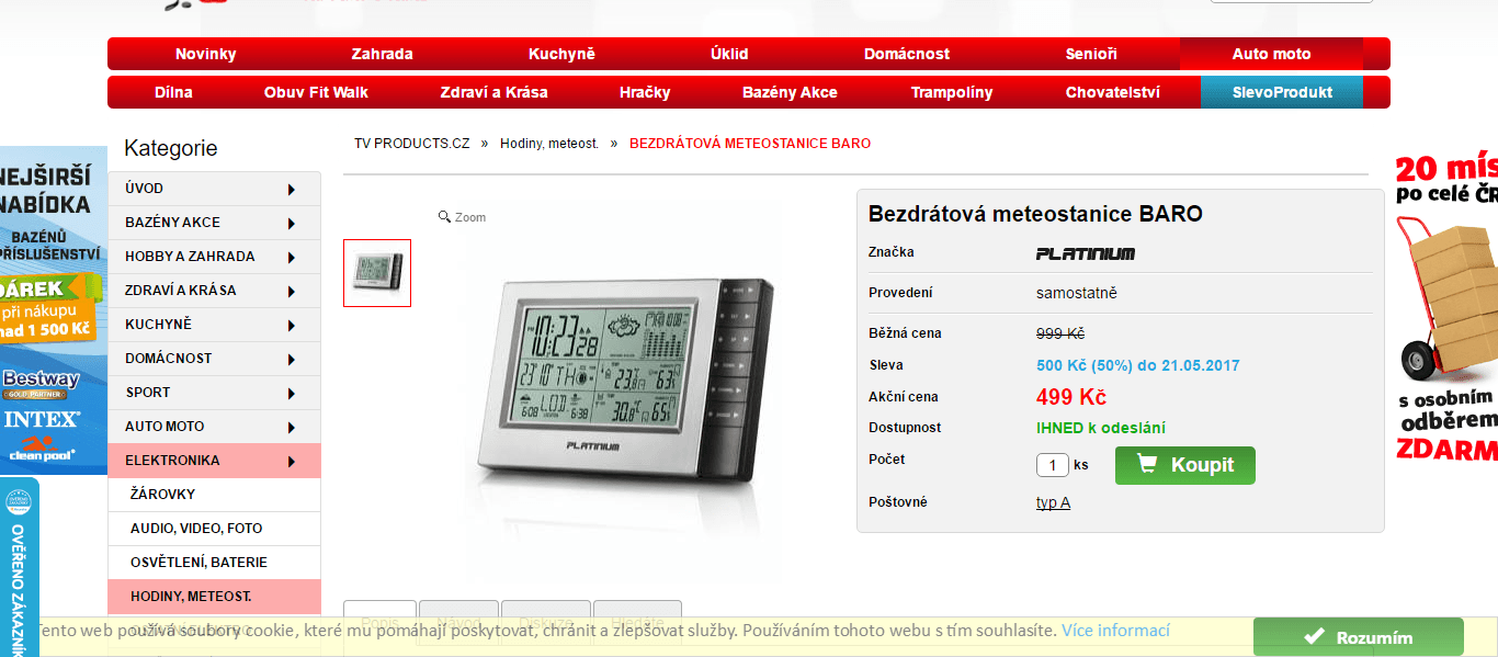 Meteostanice Platinium BARO