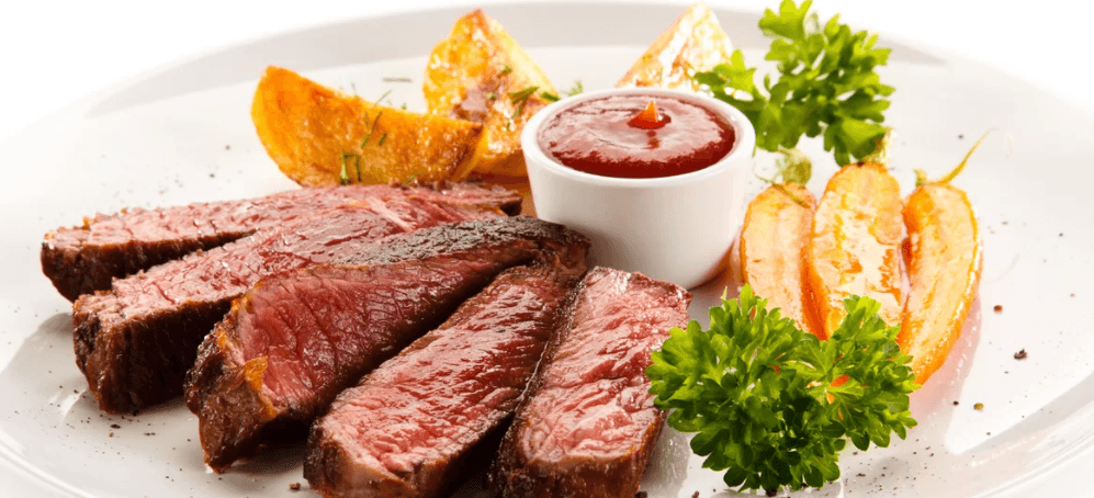 Steak z amerického býčka + příloha