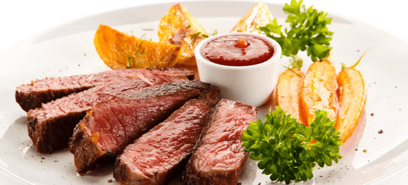 Steak z amerického býčka + příloha