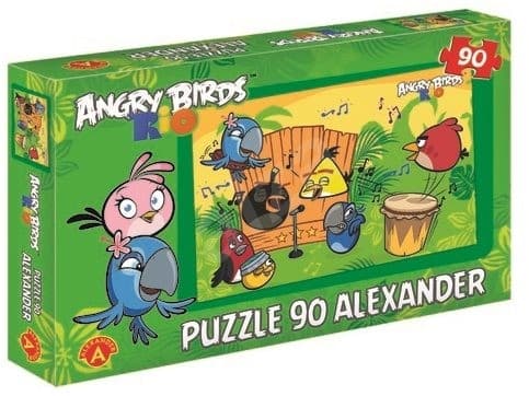 Puzzle Angry Birds Rio - 90 dílků