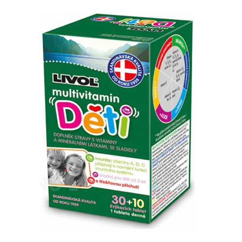 Multivitaminy Livol - různé druhy