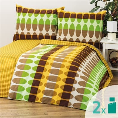 Dvě kompletní sady povlečení, 140x200 cm