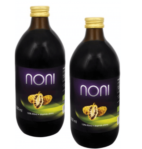 2x 500 ml bio šťávy z NONI, 100%