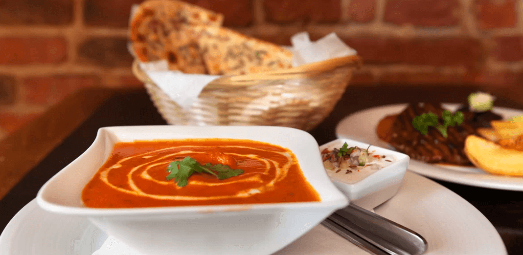 Indické menu o třech chodech