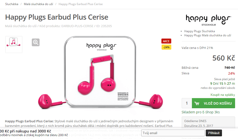 Happy Plugs Earbud Plus - různé barvy