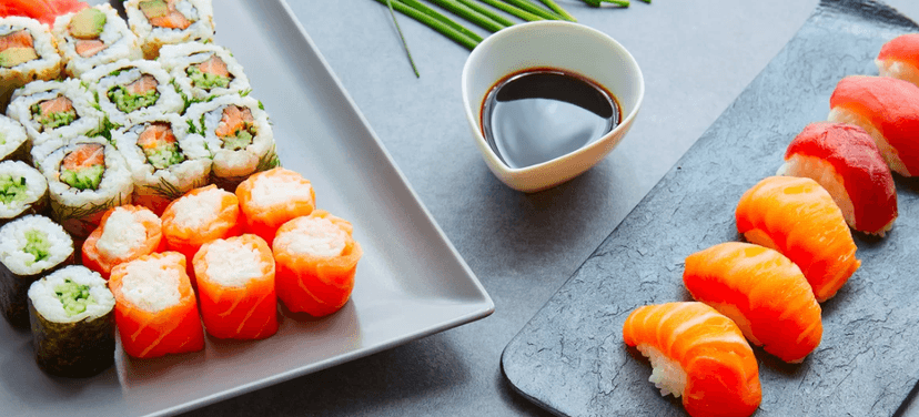 Set čerstvého sushi 
