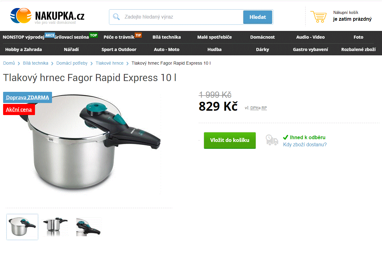 Tlakový hrnec Fagor 10 L