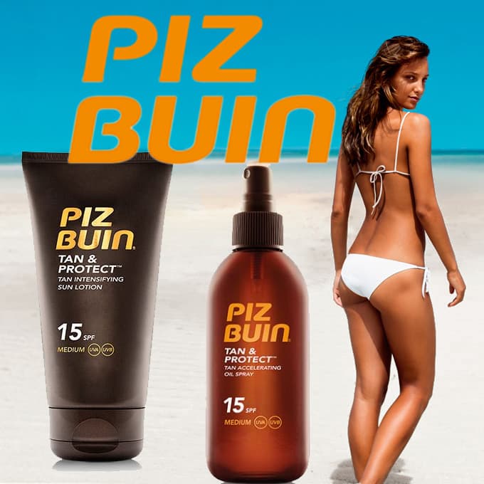 Přípravky pro opalování PIZ BUIN - 1+1 zdarma