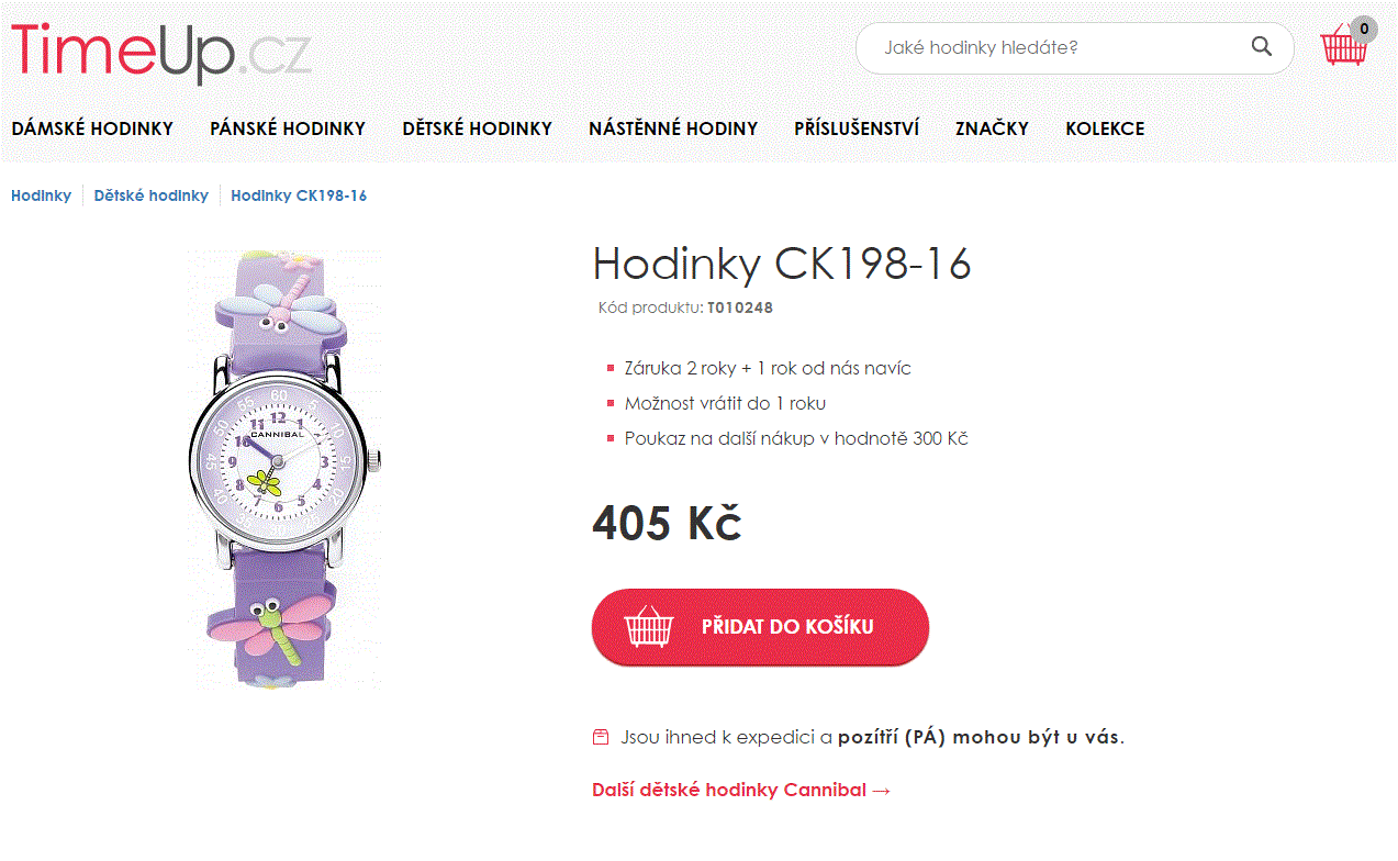 Dětské hodinky Cannibal CK198-16