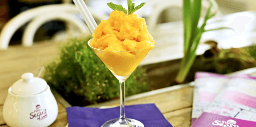 Raw mangový sorbet bez lepku a laktózy