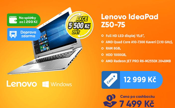Expert vrací 5500 korun za nákup notebooku