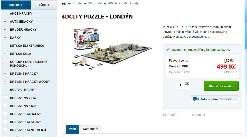 4D puzzle ConQuest Londýn
