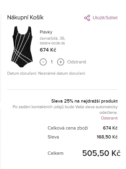 Cellbes - sleva 25% na plavky