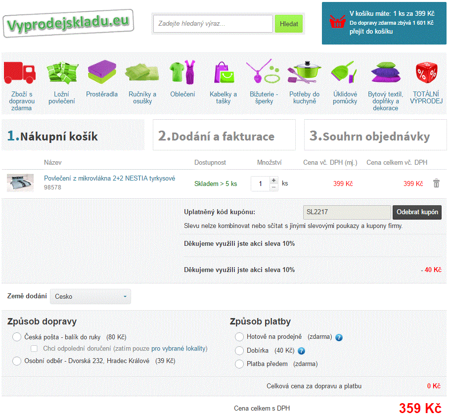 4dílné povlečení z mikrovlákna
