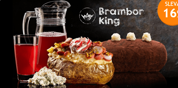 Pečená brambora se sýrem a máslem,salát,limonáda