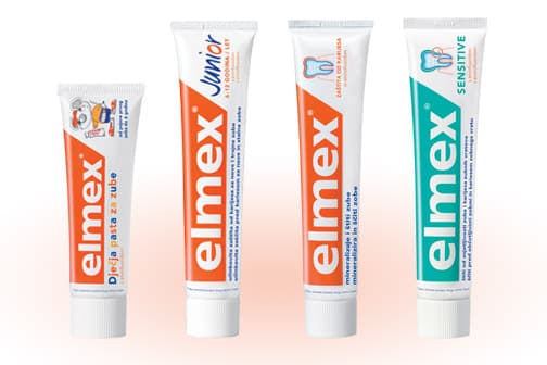 Zubní pasty Elmex