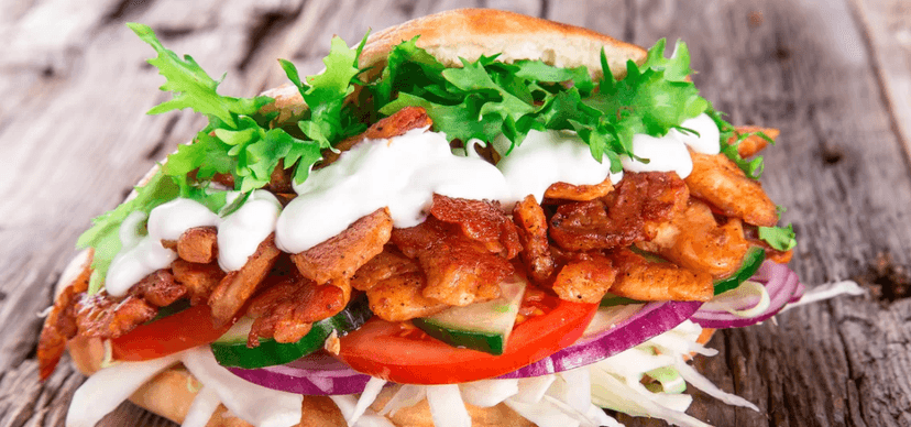 Kebab a Coca-Cola