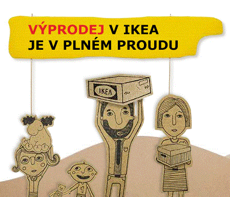 Ikea výprodej na prodejnách