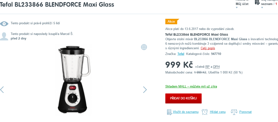 Mixér TEFAL Blenderforce Maxi
