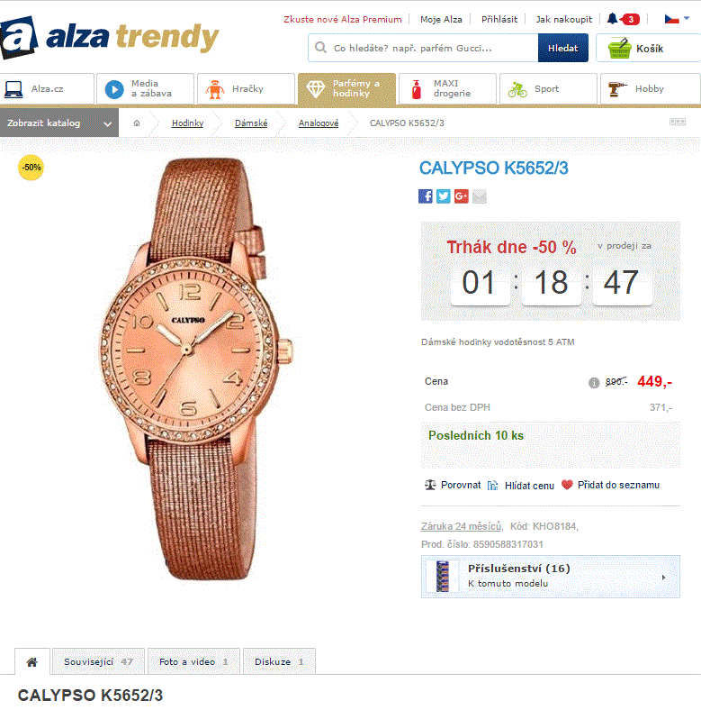 Dámské hodinky Calypso K5652/3