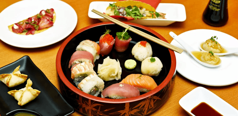 Degustační asijské sushi menu 
