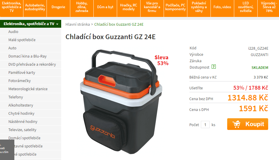 Lednice do auta Guzzanti GZ 24E