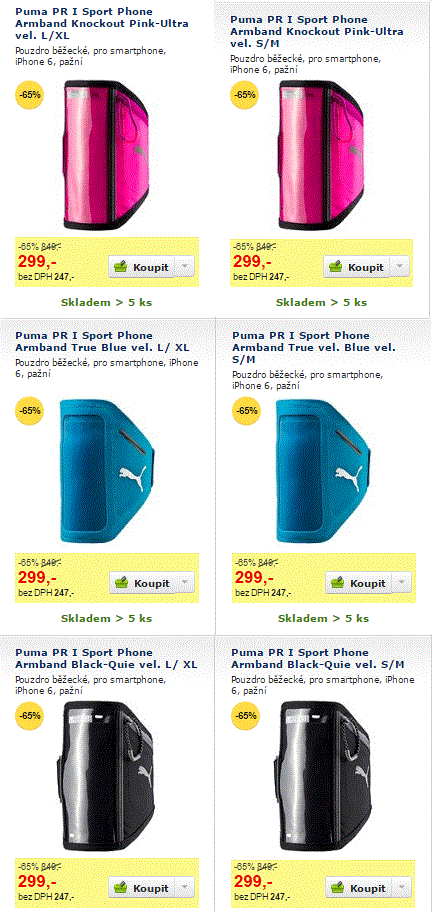 Pouzdro běžecké pro smartphone Puma