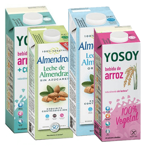 Mandlové a rýžové nápoje Yosoy a Almendrola