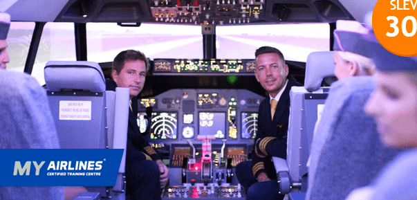 Let na simulátoru Boeingu 737 s instruktorem