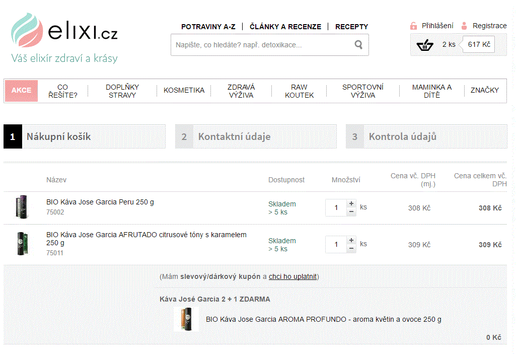 BIO Káva Jose Garcia 250 g - různé druhy