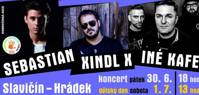 SEBASTIAN, XINDL X a INÉ KAFE - vstupenky