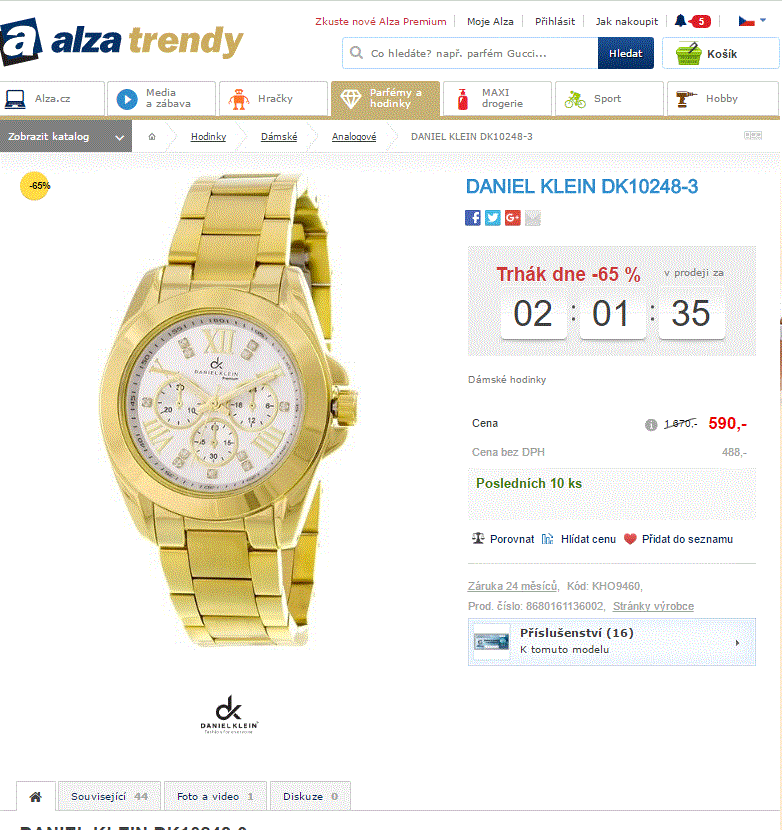 Dámské hodinky Daniel Klein