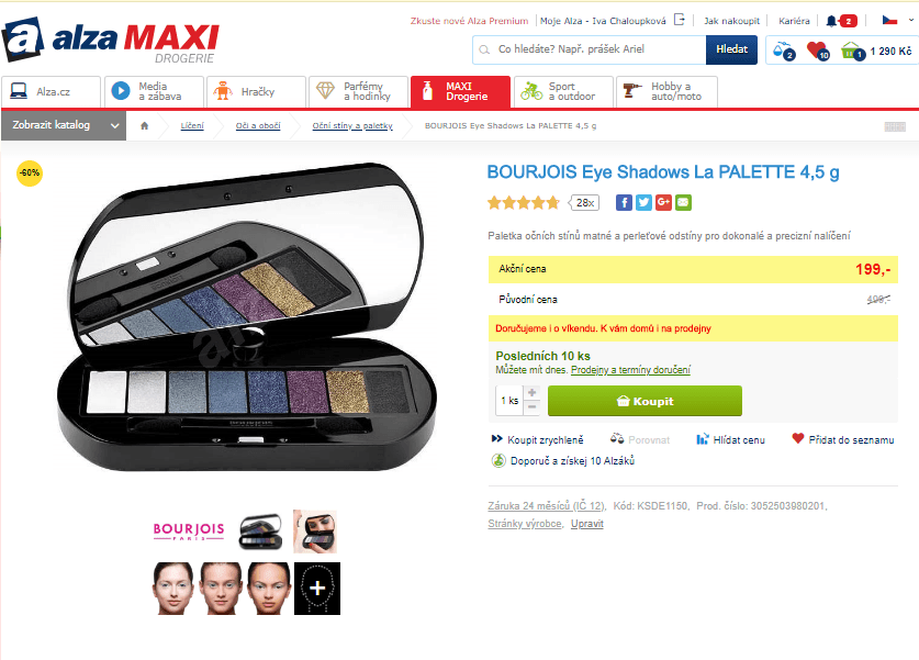 Paletka Bourjois oční stíny 4,5 g