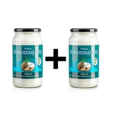 2x Kokosový olej panenský BIO 1000 ml
