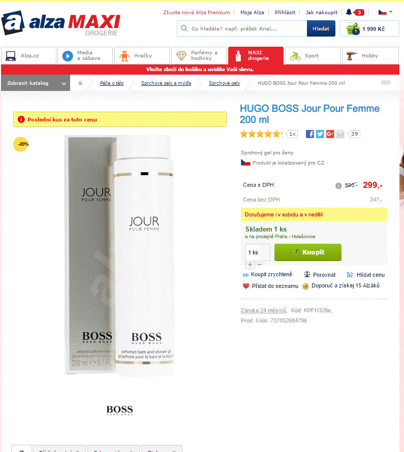 Hugo Boss Jour pour Femme sprchový gel 