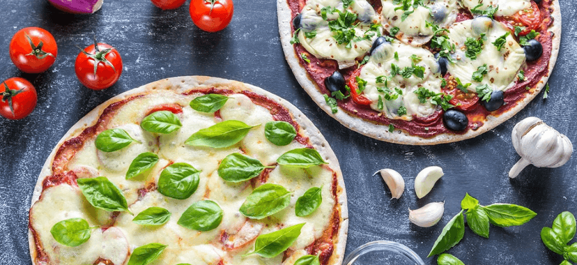2 pizzy všech vůní a barev a 2 nealko nápoje 