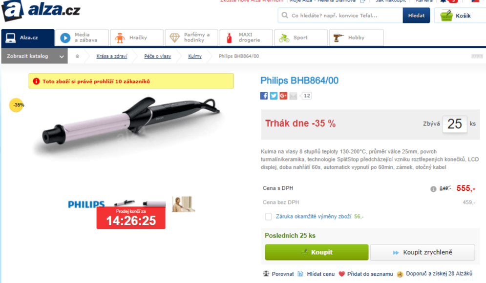 Kulma Philips BHB864 